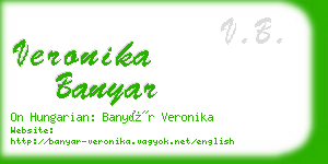 veronika banyar business card